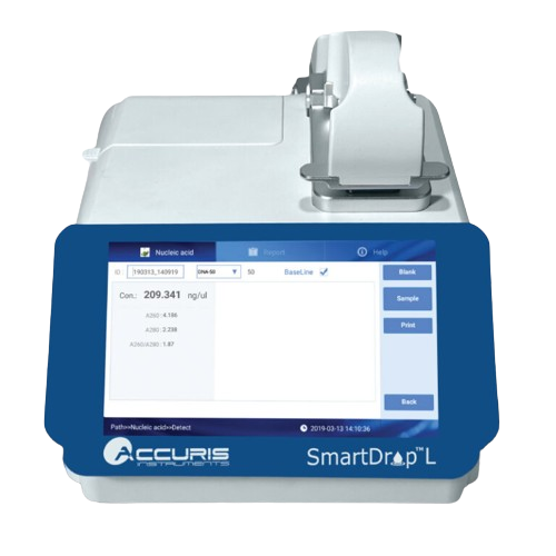 Accuris SmartDrop Nano Spectrophotometer | Microvolume UV/Vis Spectrophotometer